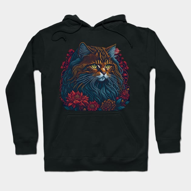 Cat Breed - Maine Coon Hoodie by ImaginativeInkPOD